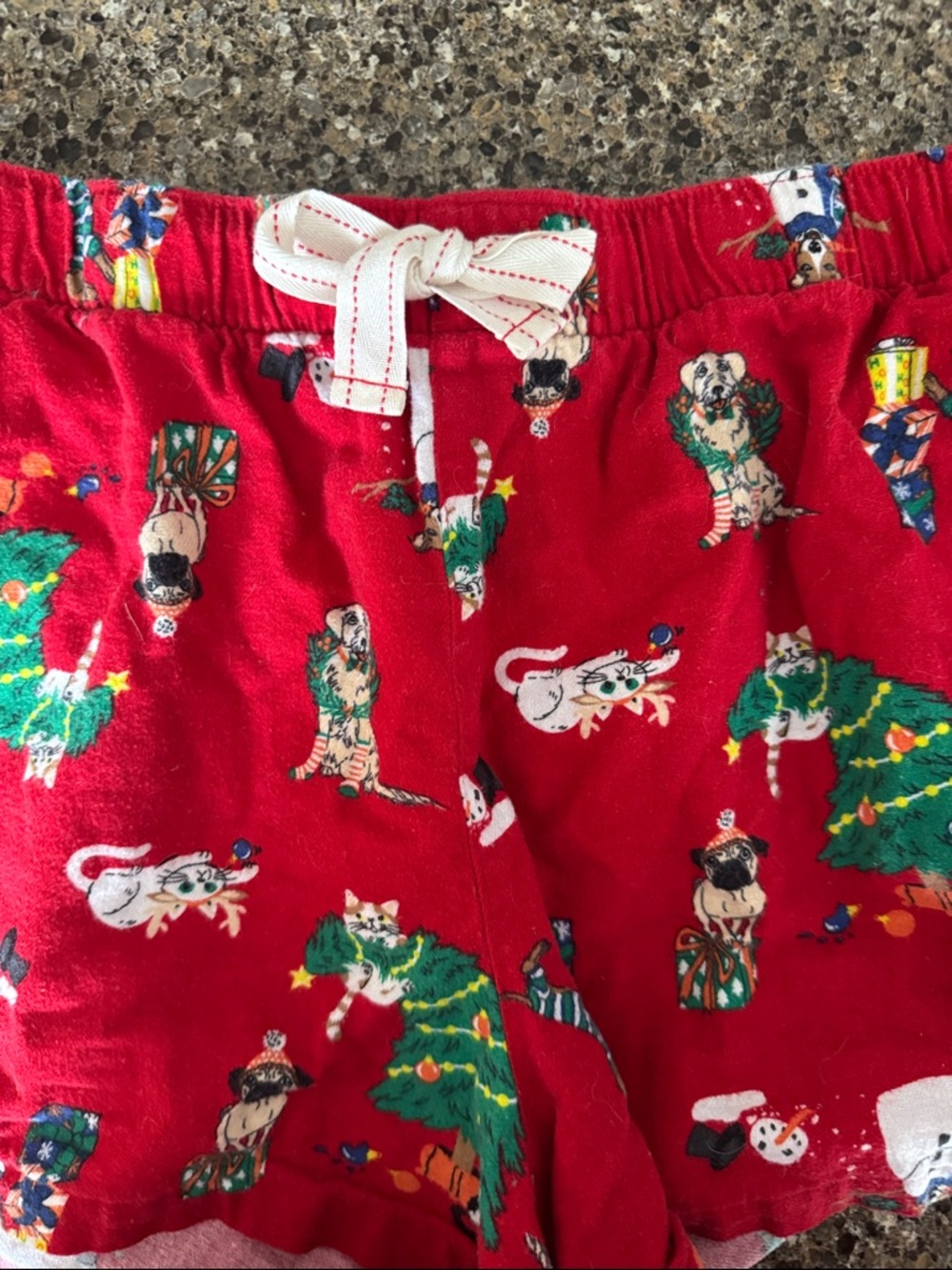 Old Navy Holiday Dogs & Cats Pajama Shorts - size 2X - Picture 3 of 6